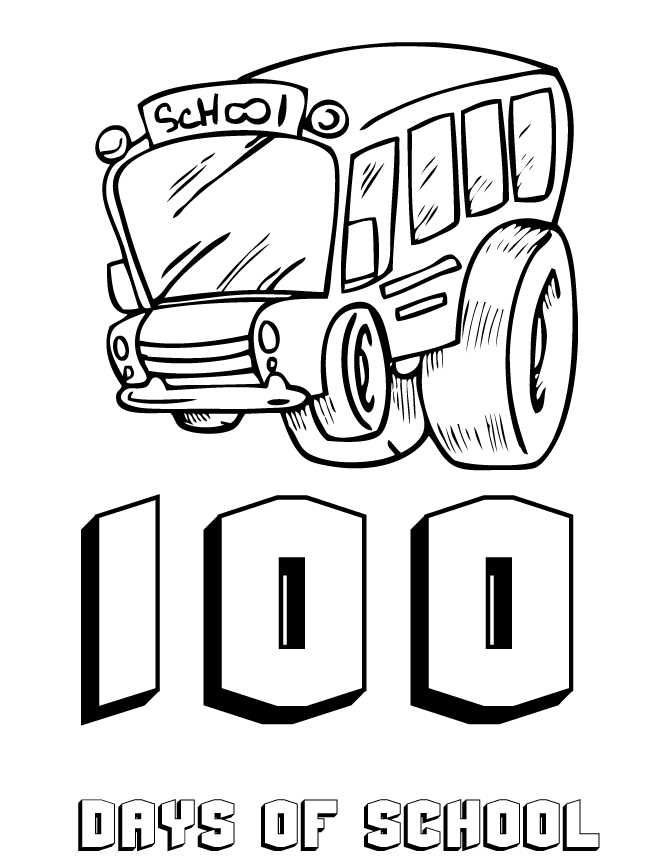 100 Day's of School Worksheets Free Coloring Pages 10