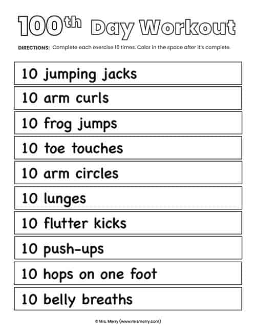 100 Day's of School Worksheets Free Coloring Pages 30