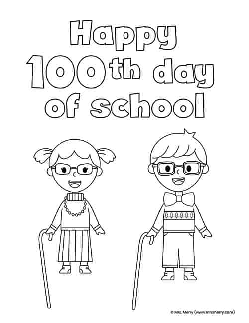 100 Day's of School Worksheets Free Coloring Pages 40