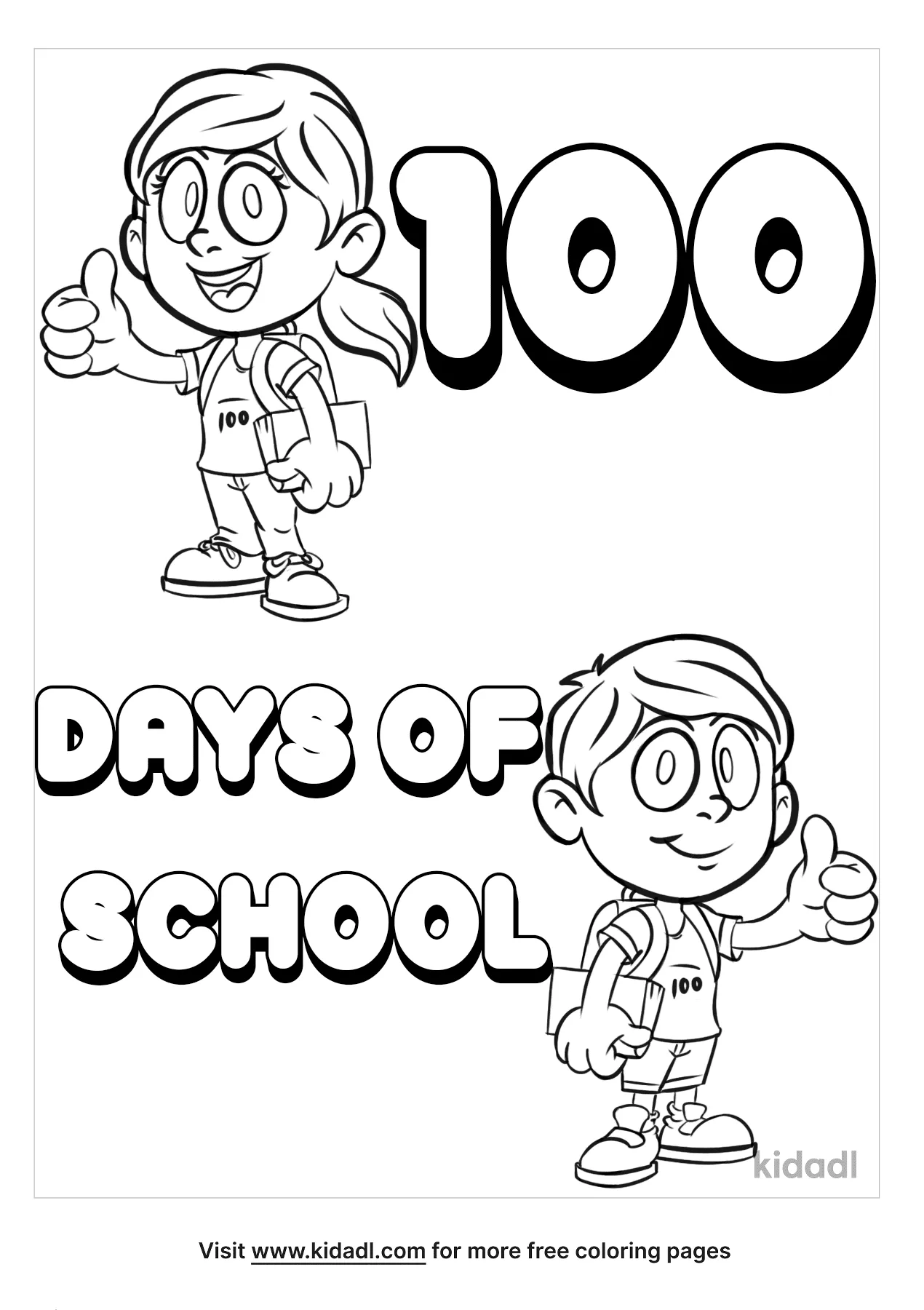 100 Day's of School Worksheets Free Coloring Pages 5