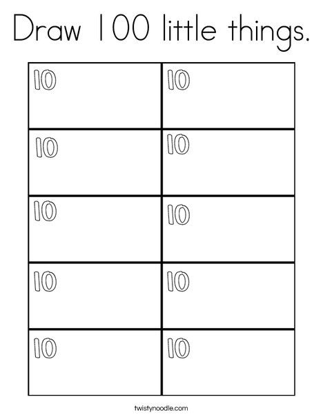 100 Day's of School Worksheets Free Coloring Pages 62