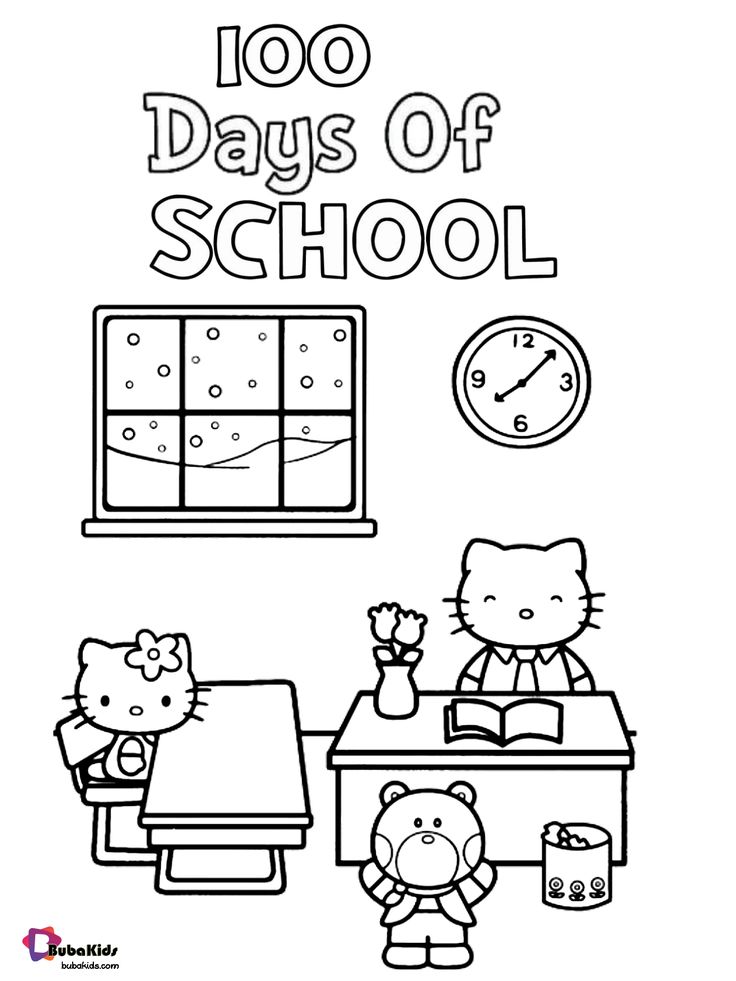 100 Day's of School Worksheets Free Coloring Pages 8