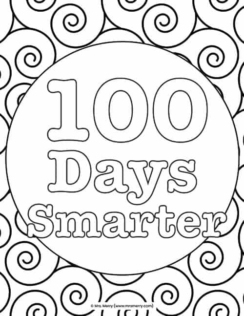 100 Day's of School Worksheets Free Coloring Pages 82