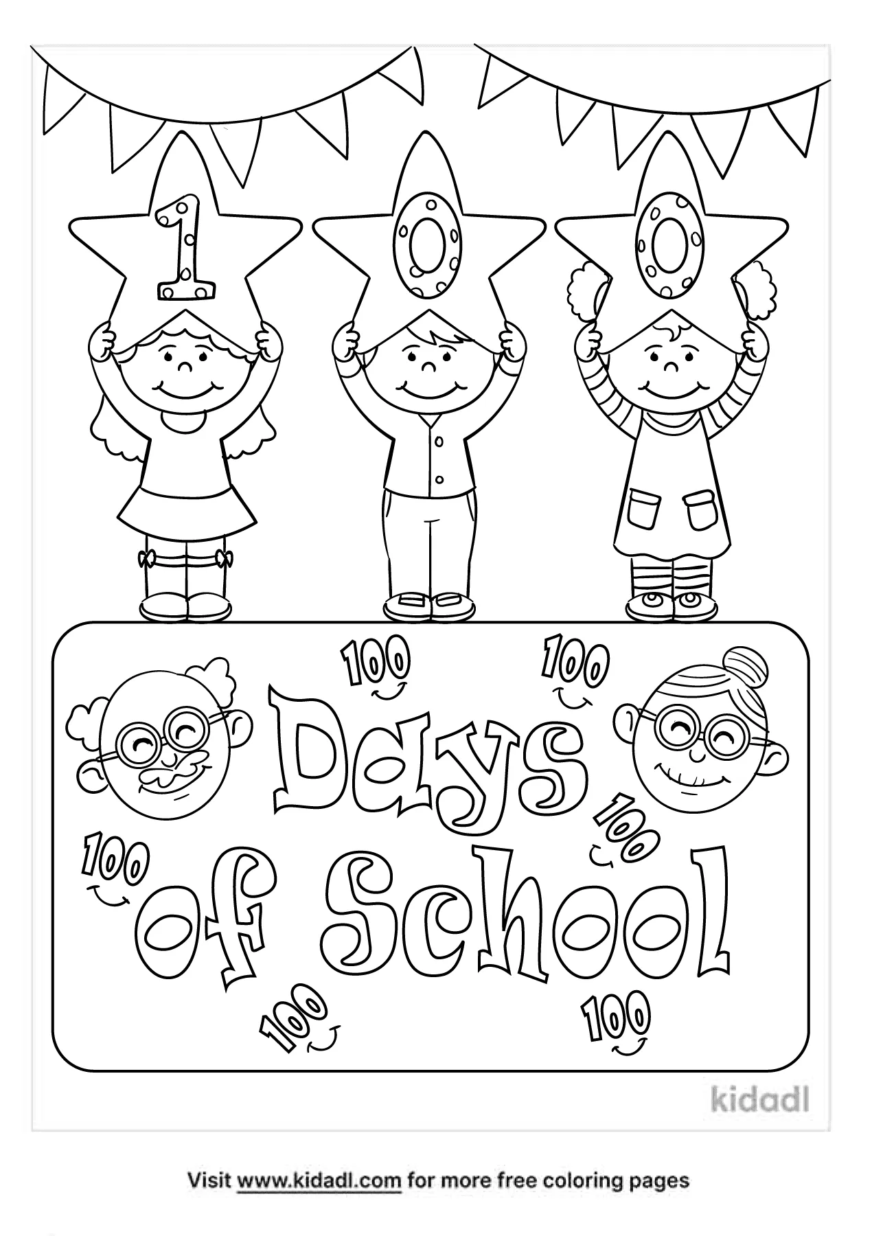 100 Day's of School Worksheets Free Coloring Pages 86