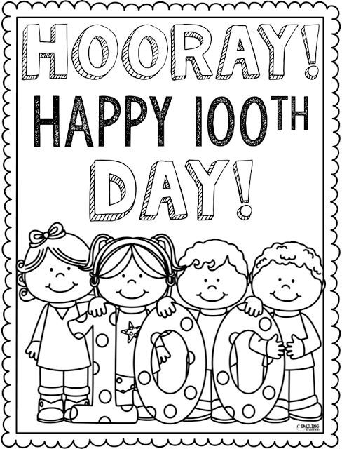 100 Day's of School Worksheets Free Coloring Pages 96