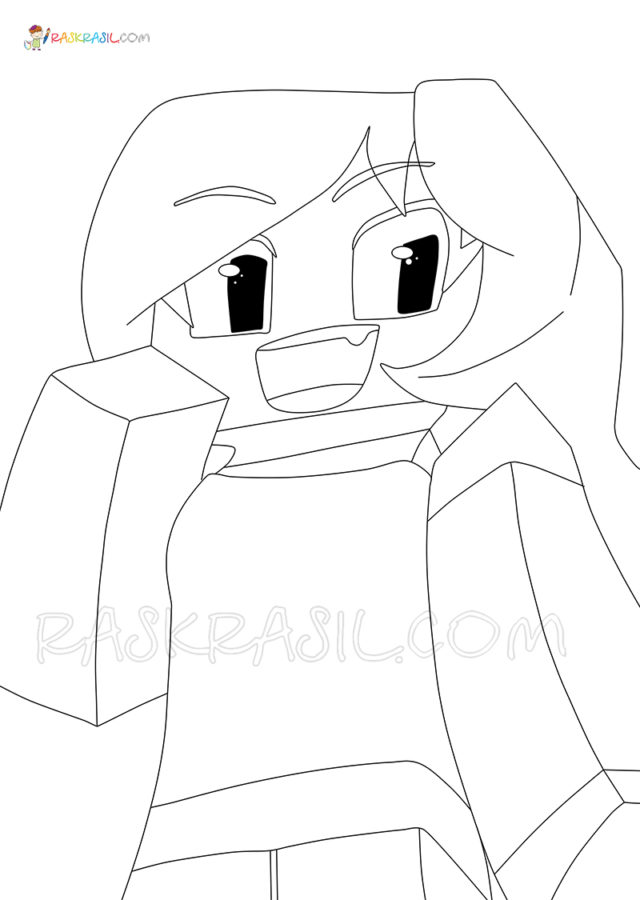 Aphmau Minecraft Coloring Pages Printable 79