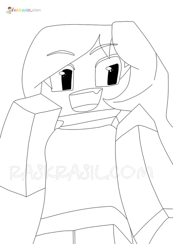 Aphmau Minecraft Coloring Pages Printable 98