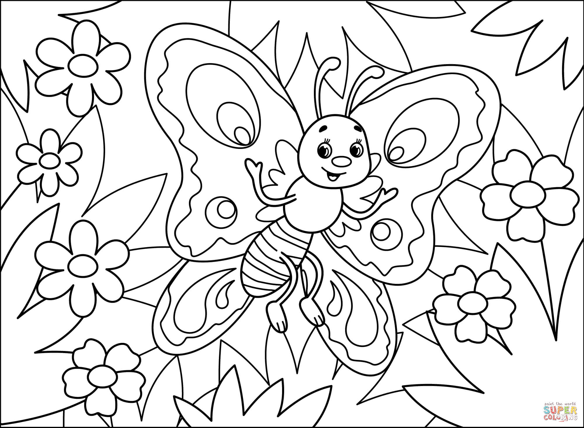 Butterflies Coloring Pages for Adults 107