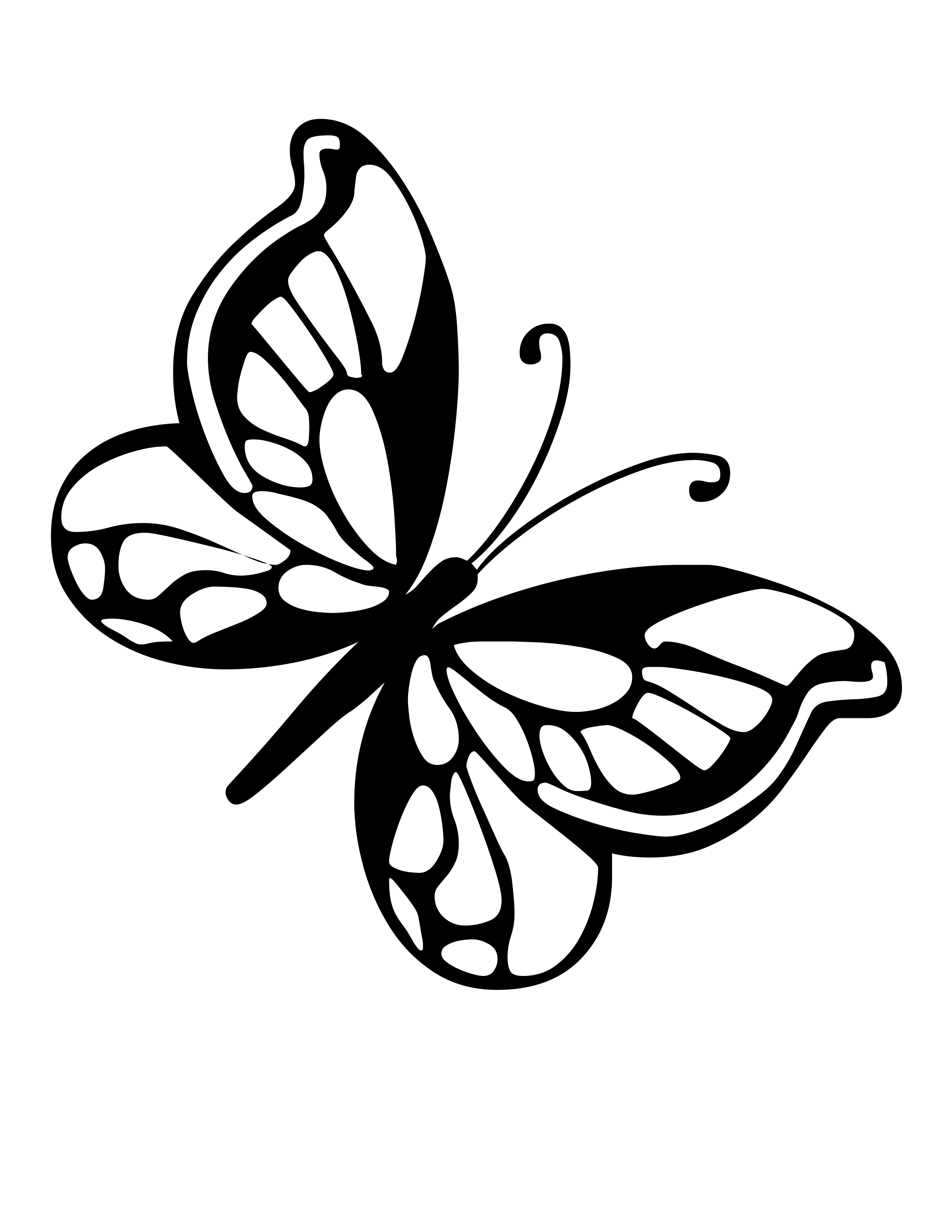 Butterflies Coloring Pages for Adults 168