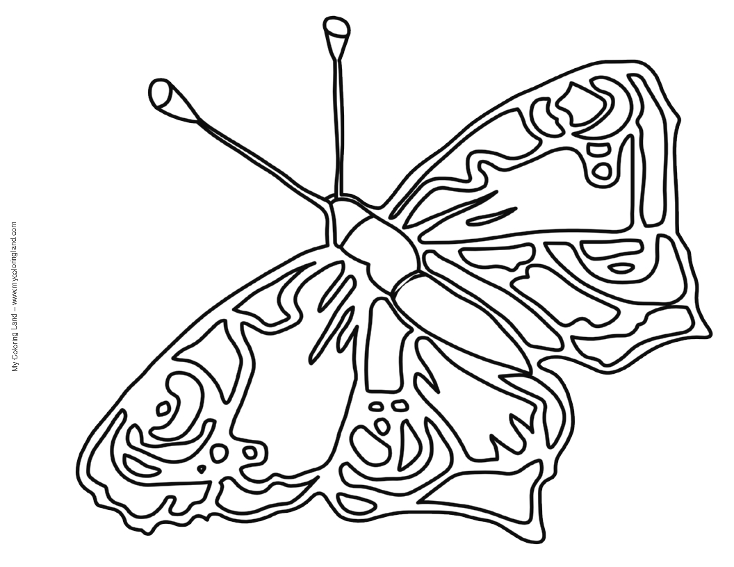 Butterflies Coloring Pages for Adults 40