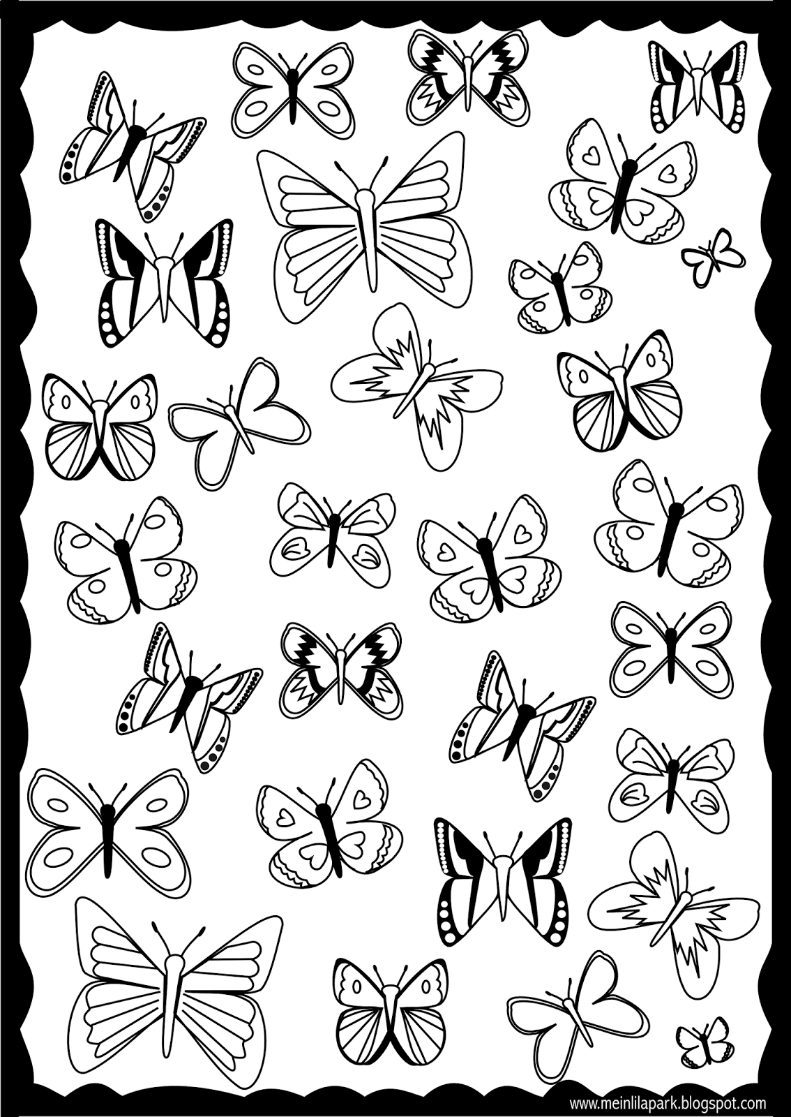 Butterflies Coloring Pages for Adults 68