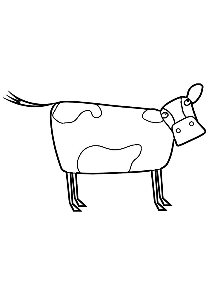 Cow Coloring Pages for Kids Printable 18