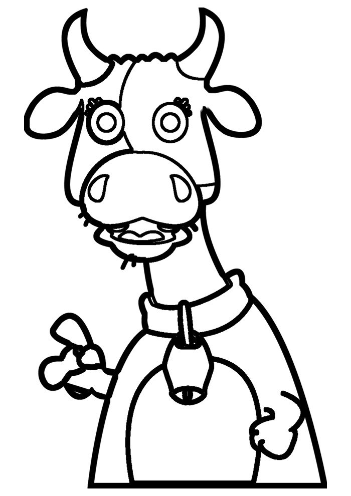 Cow Coloring Pages for Kids Printable 24