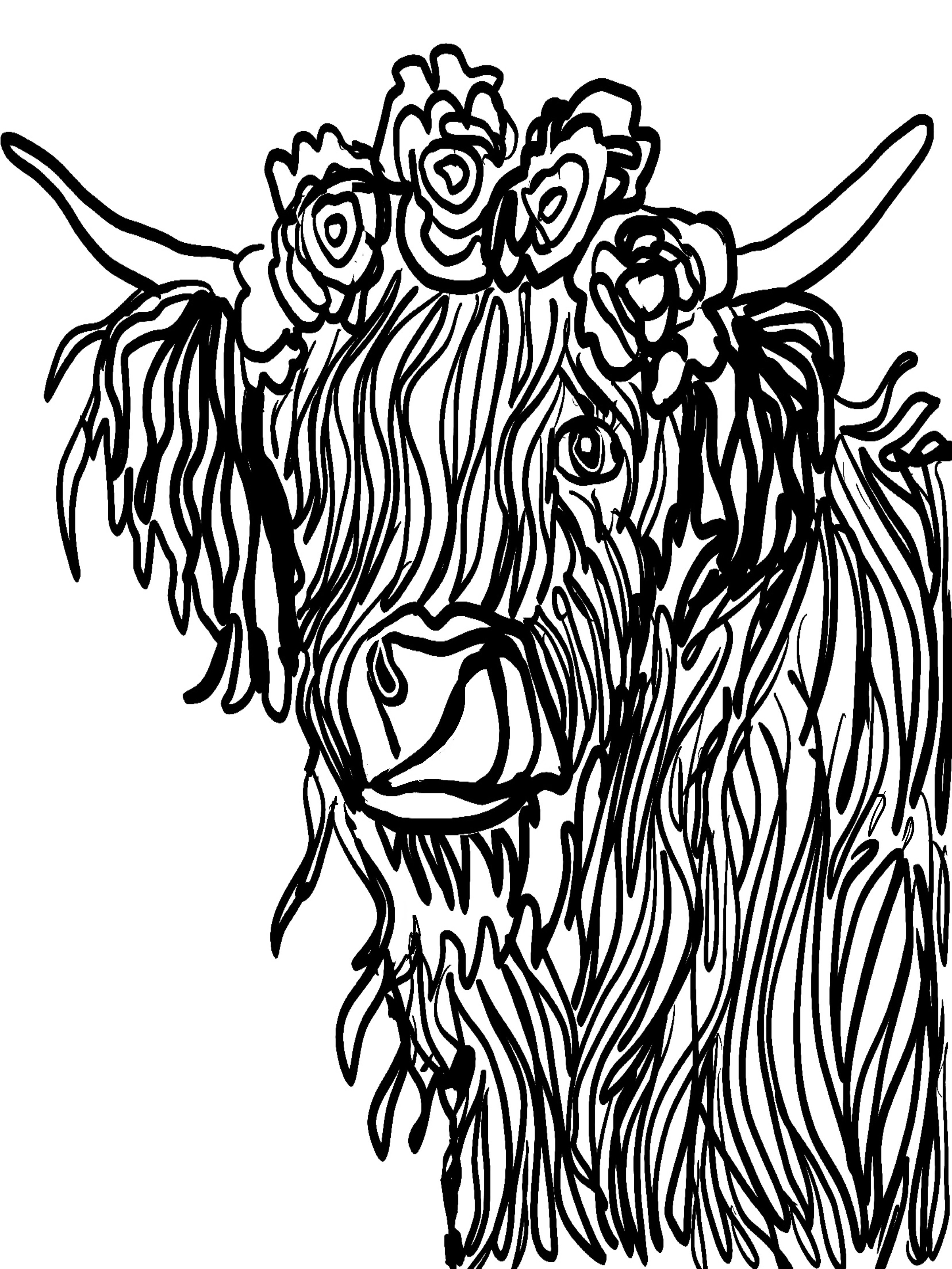 Cow Coloring Pages for Kids Printable 25