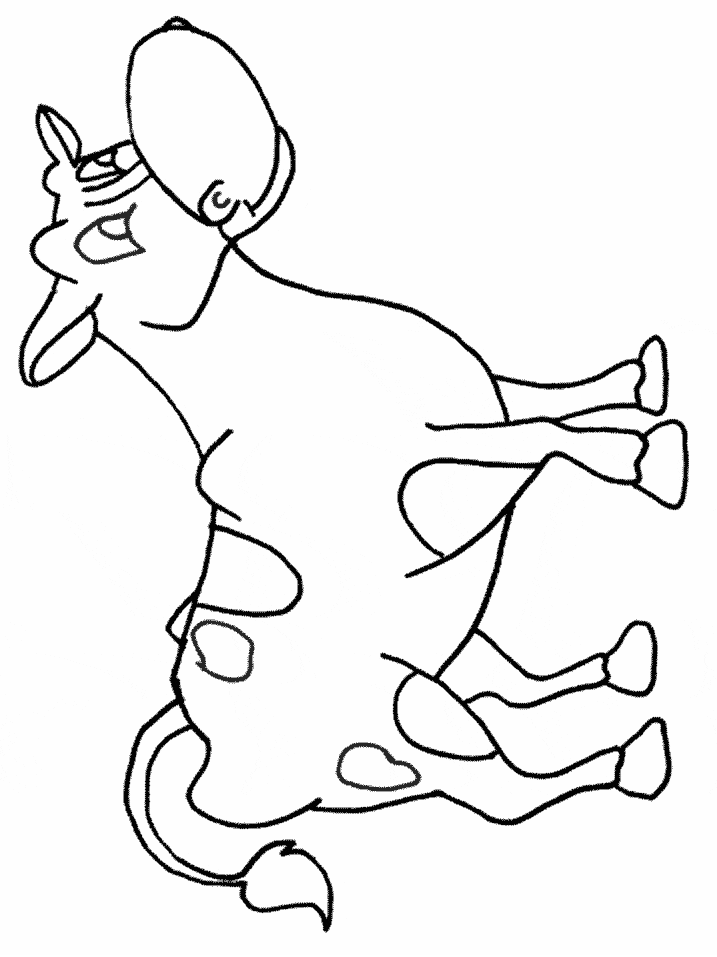 Cow Coloring Pages for Kids Printable 27