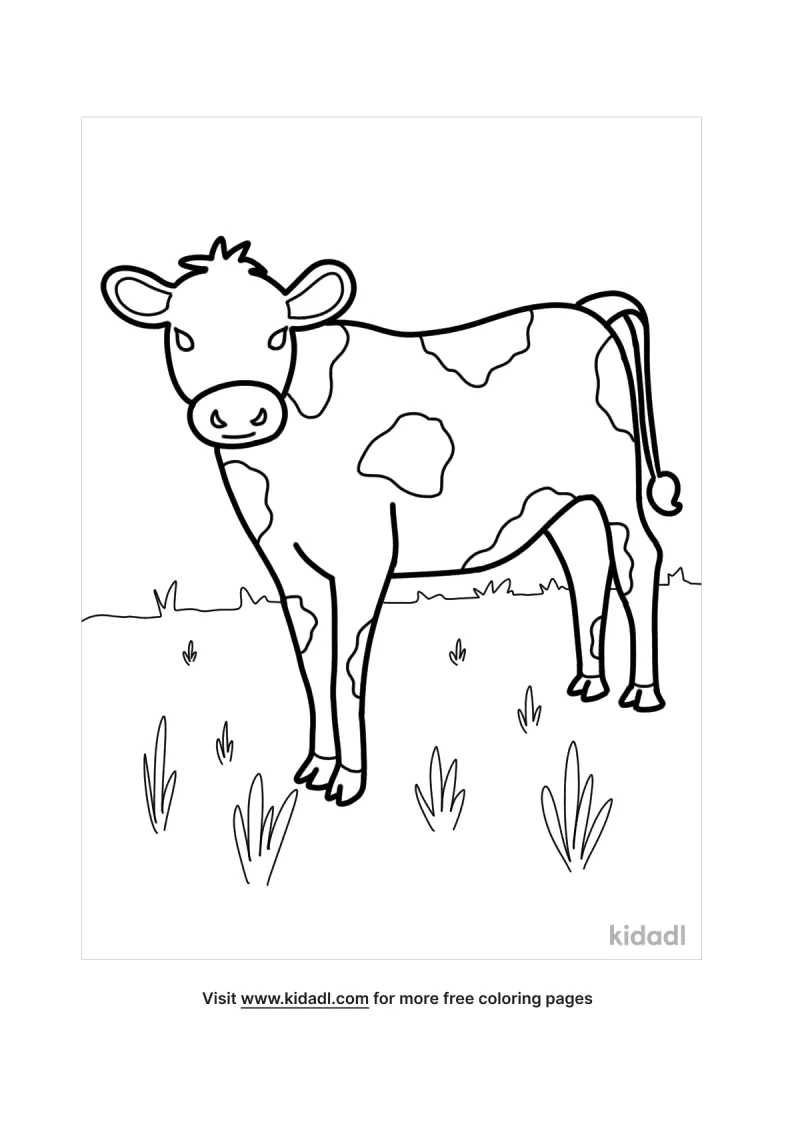 Cow Coloring Pages for Kids Printable 30