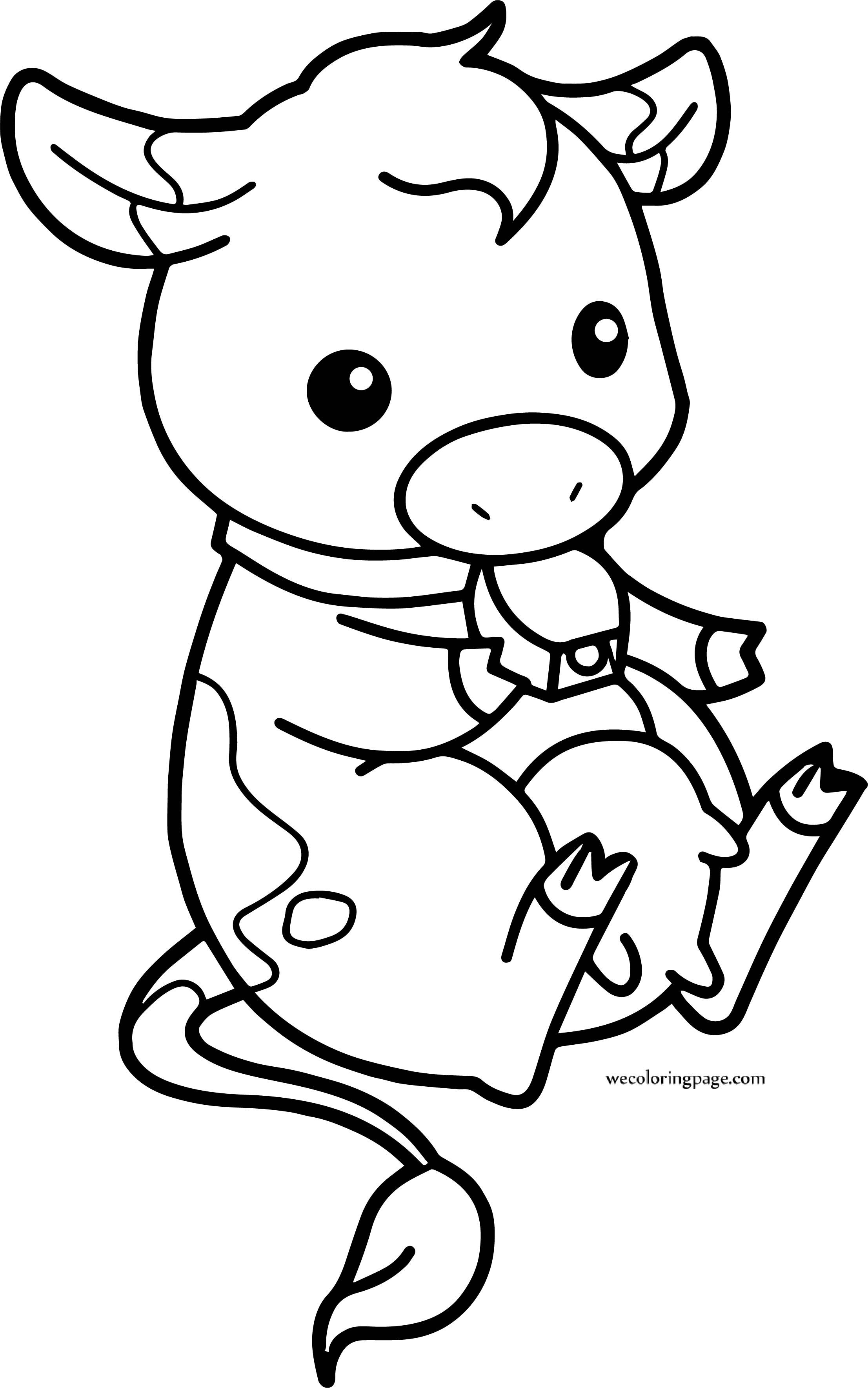 Cow Coloring Pages for Kids Printable 32