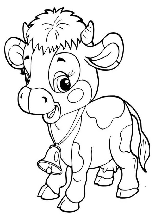 Cow Coloring Pages for Kids Printable 33