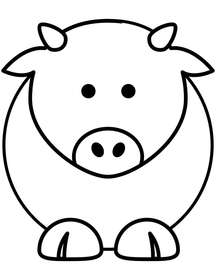 Cow Coloring Pages for Kids Printable 40