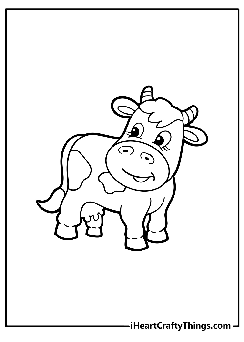 Cow Coloring Pages for Kids Printable 41