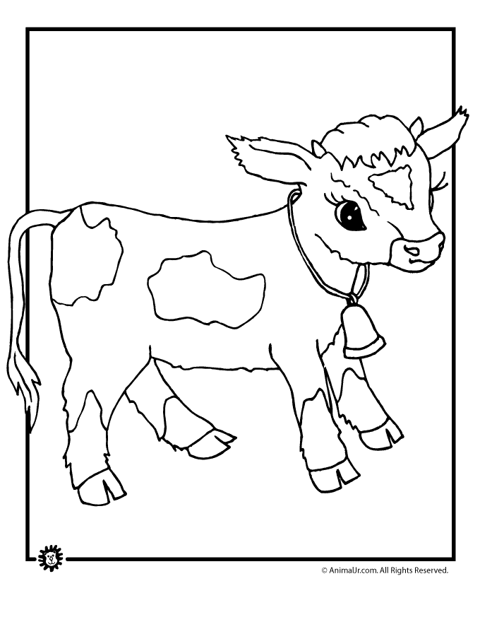 Cow Coloring Pages for Kids Printable 42