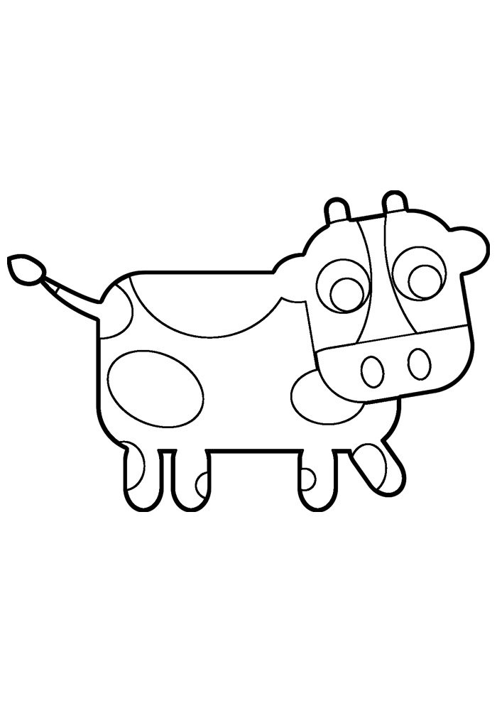 Cow Coloring Pages for Kids Printable 46