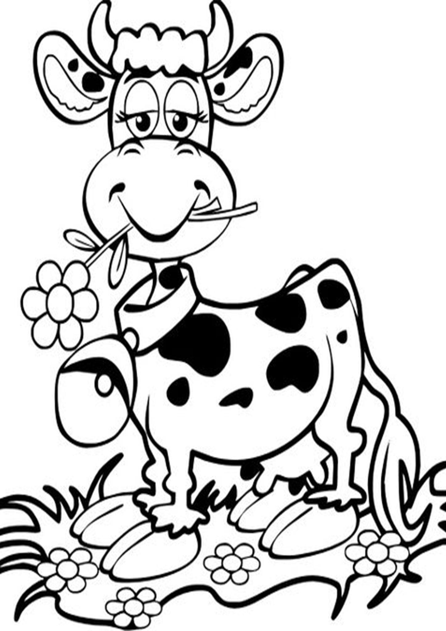 Cow Coloring Pages for Kids Printable 51