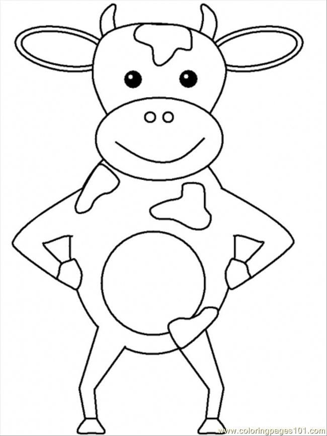 Cow Coloring Pages for Kids Printable 55