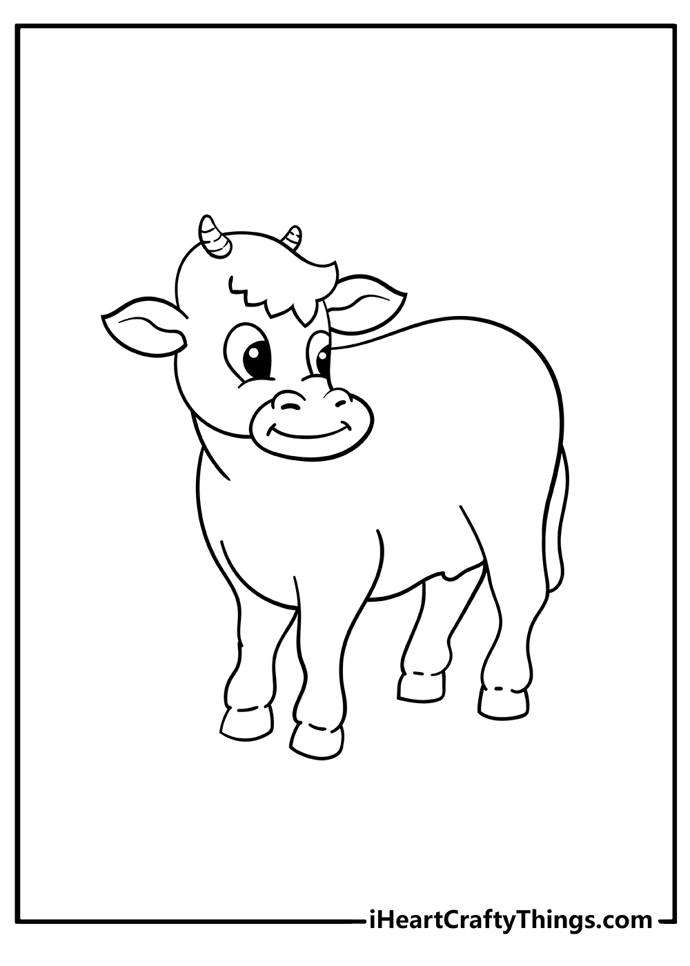 Cow Coloring Pages for Kids Printable 57