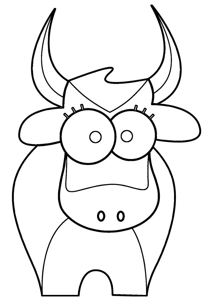 Cow Coloring Pages for Kids Printable 66