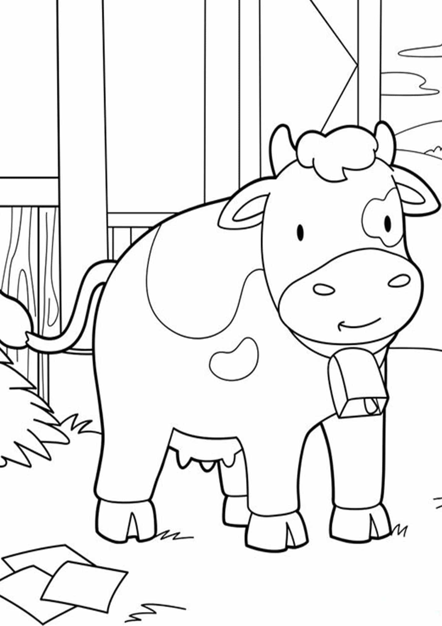 Cow Coloring Pages for Kids Printable 71