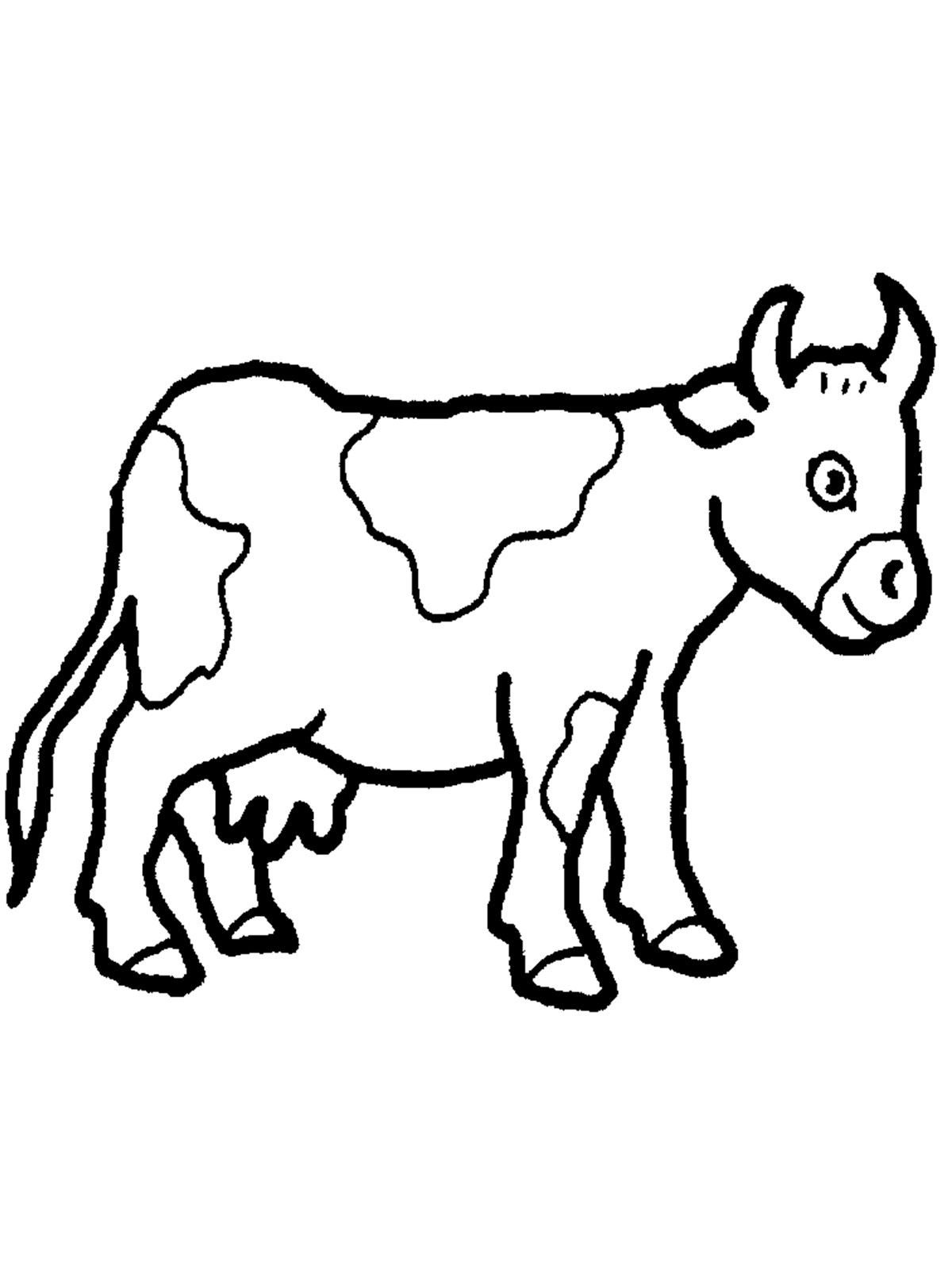 Cow Coloring Pages for Kids Printable 72