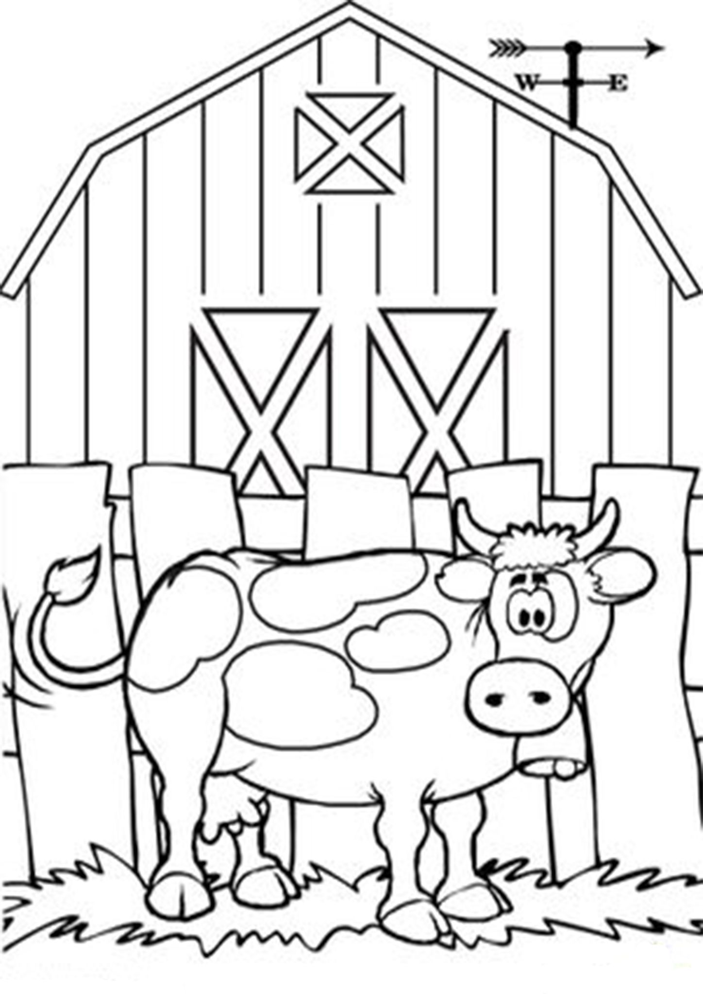 Cow Coloring Pages for Kids Printable 78