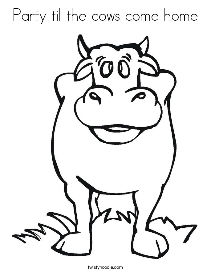 Cow Coloring Pages for Kids Printable 80