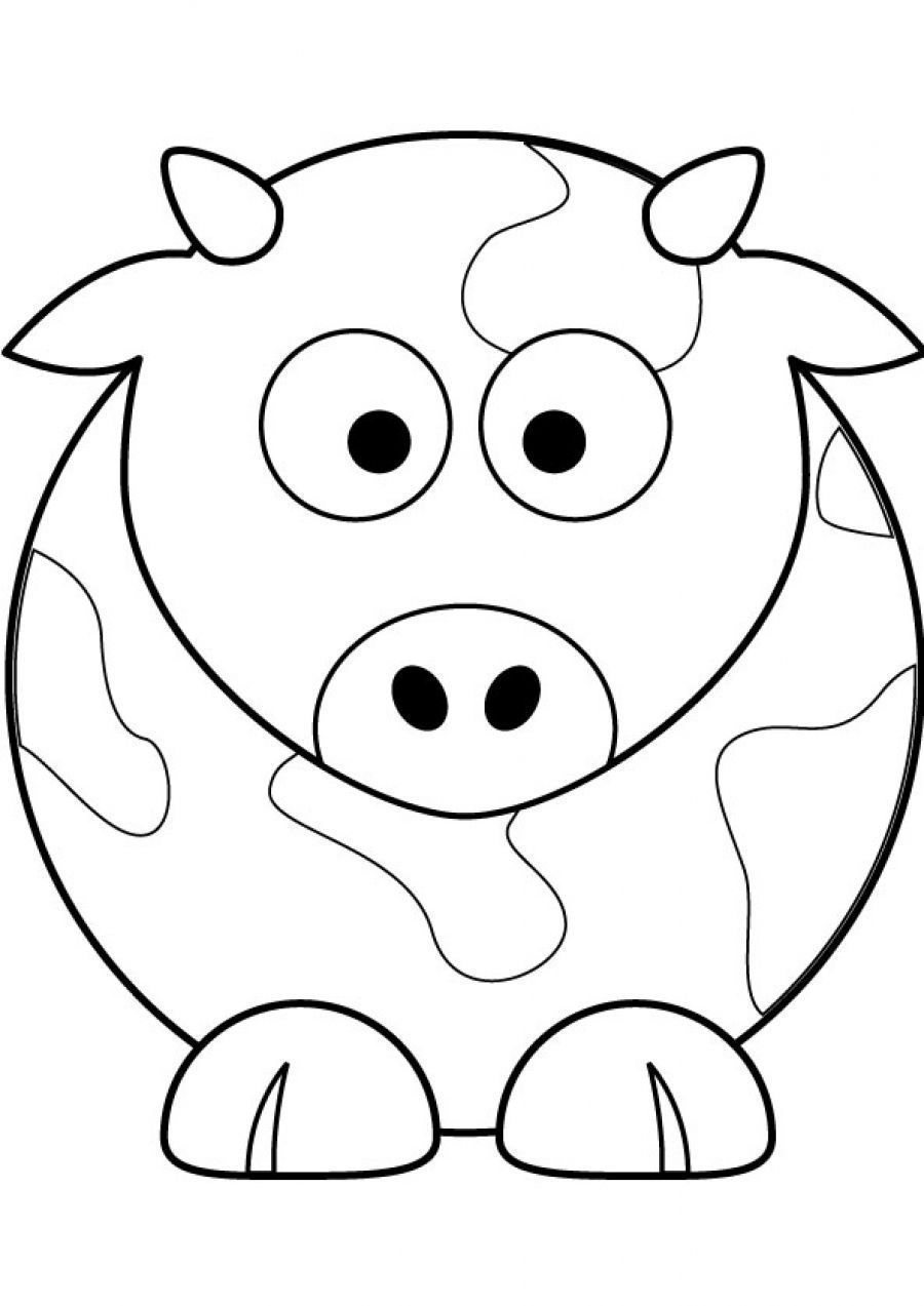 Cow Coloring Pages for Kids Printable 83