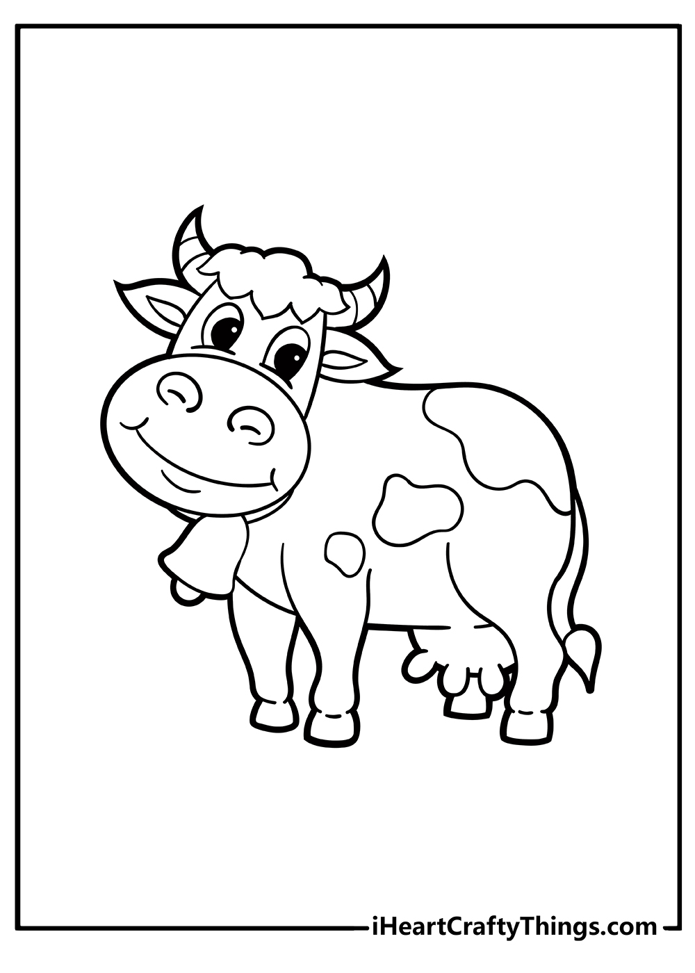 Cow Coloring Pages for Kids Printable 84