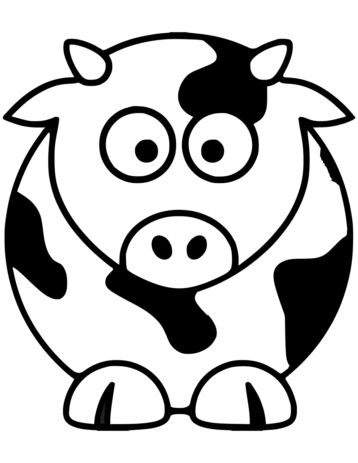 Cow Coloring Pages for Kids Printable 86