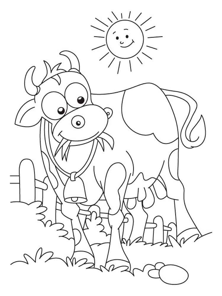 Cow Coloring Pages for Kids Printable 87