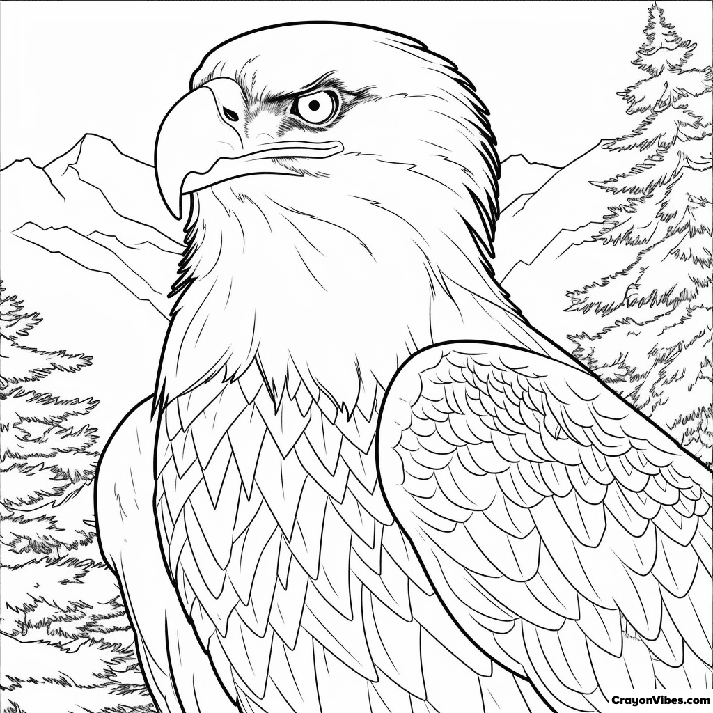 Eagle Coloring Page Printable # 106