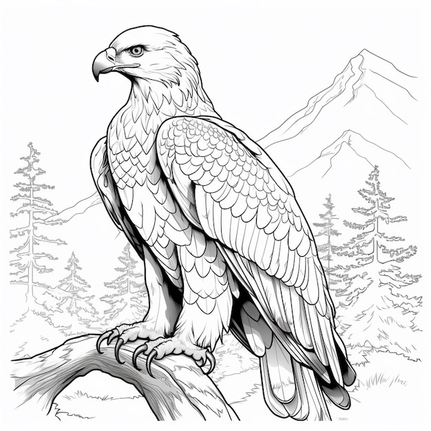 Eagle Coloring Page Printable # 112