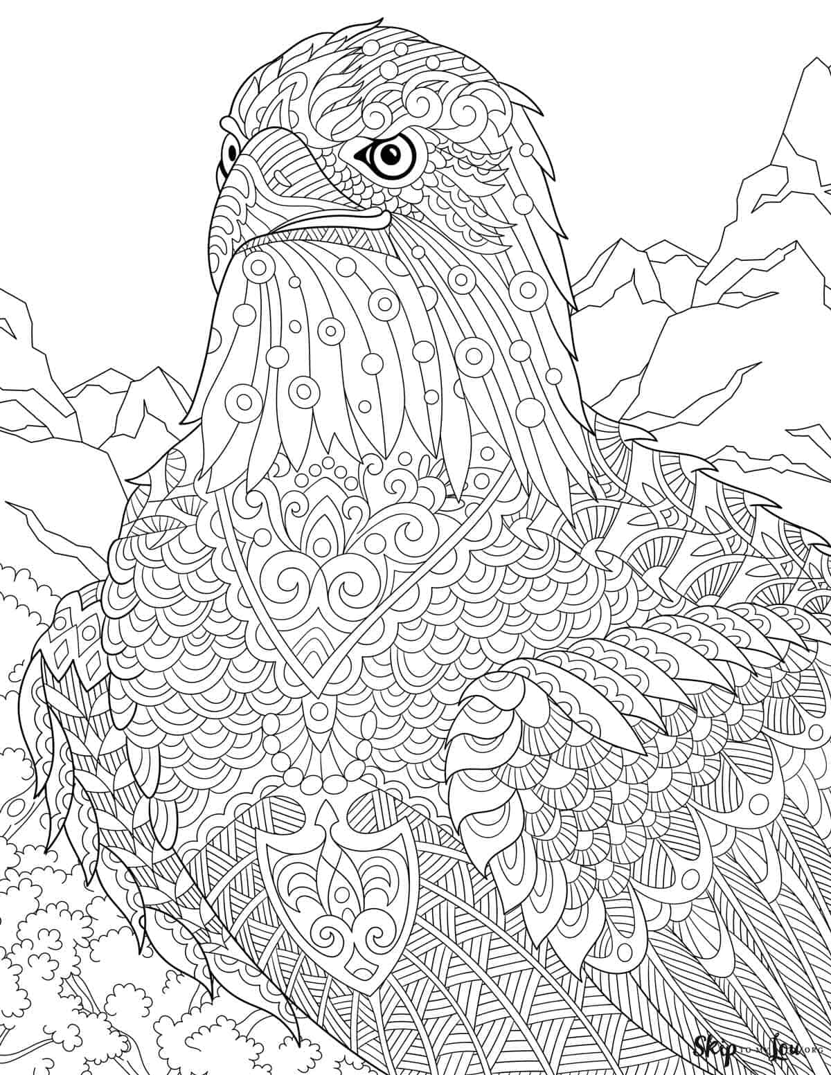 Eagle Coloring Page Printable # 142