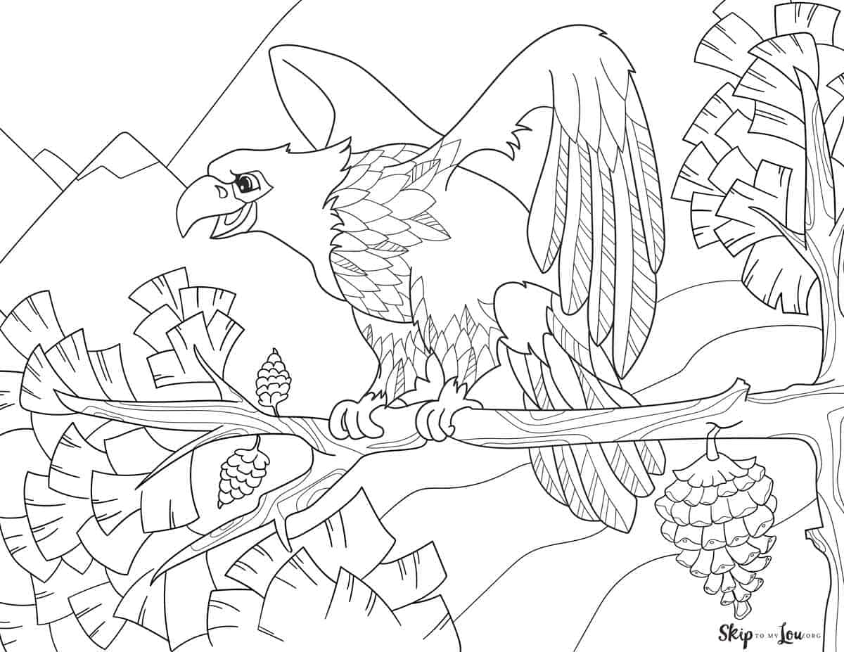 Eagle Coloring Page Printable # 221