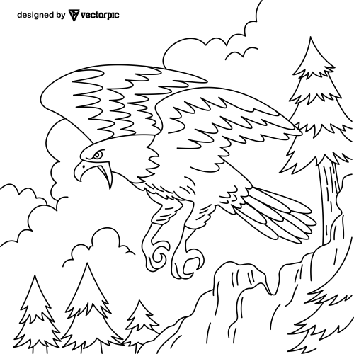 Eagle Coloring Page Printable # 40