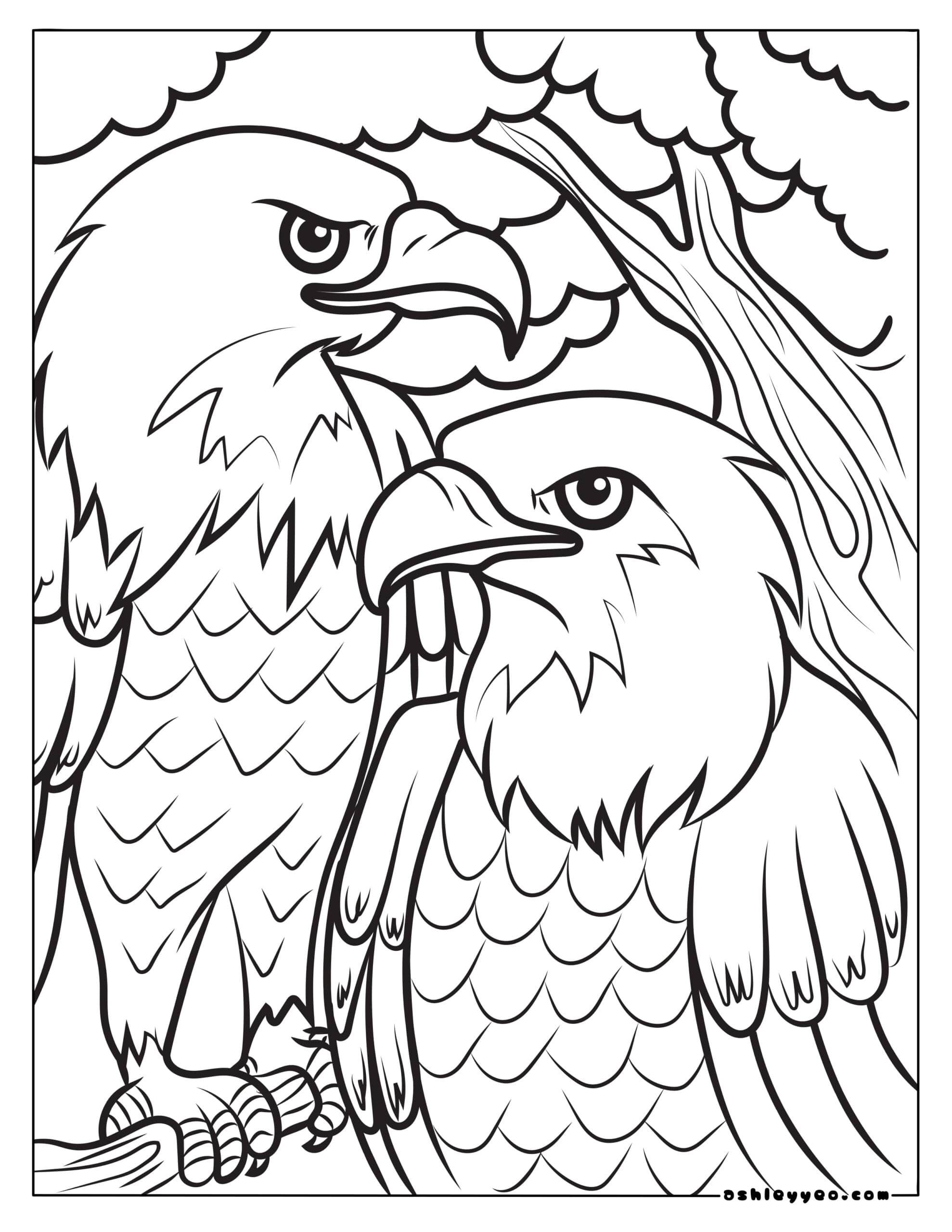 Eagle Coloring Page Printable # 64