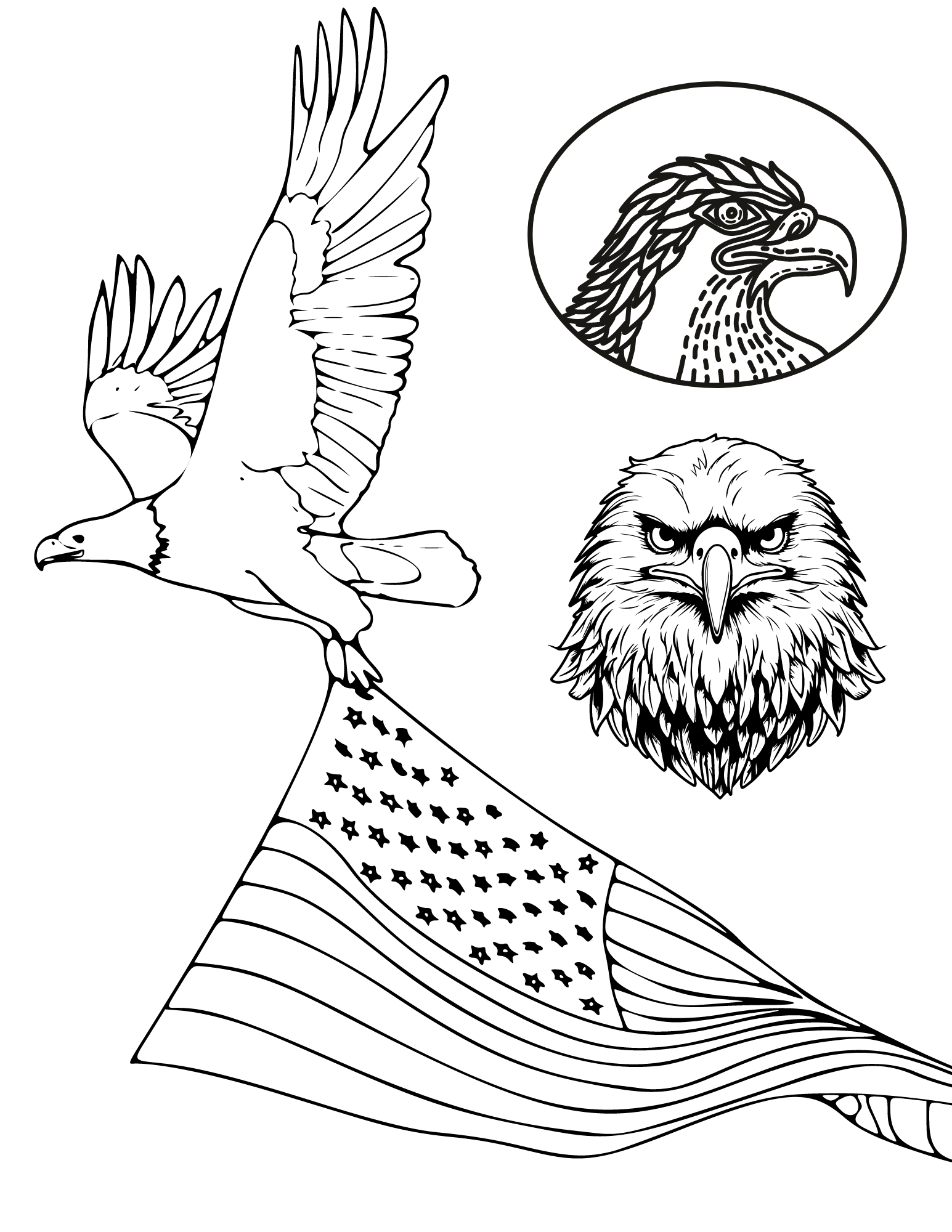 Eagle Coloring Page Printable # 82