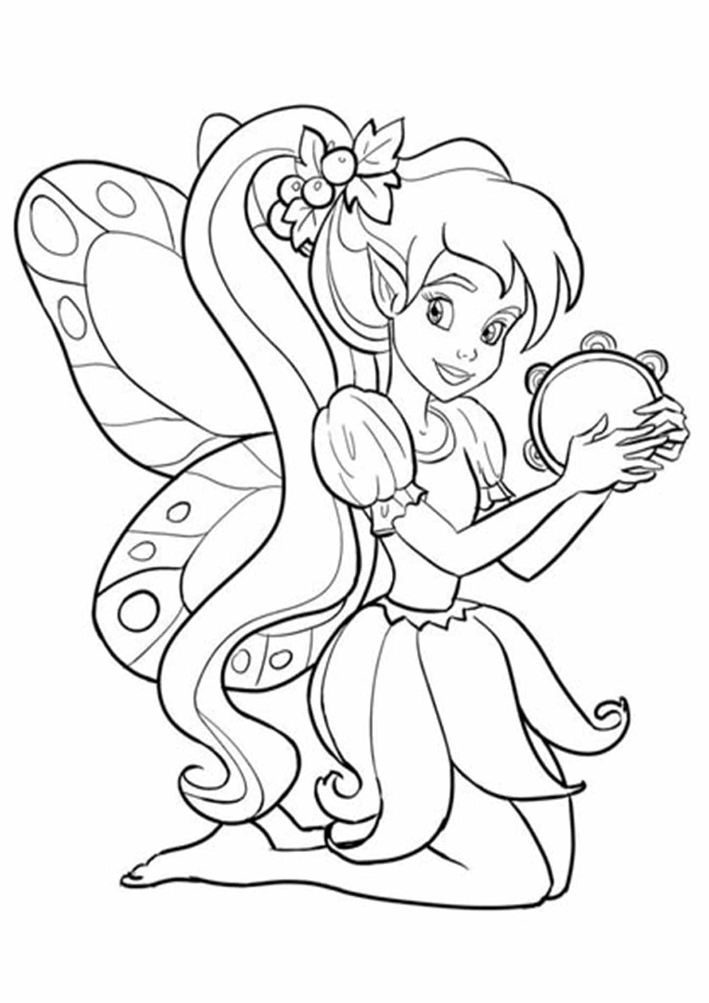 Fairy Coloring Pages Aesthetic Printables 1
