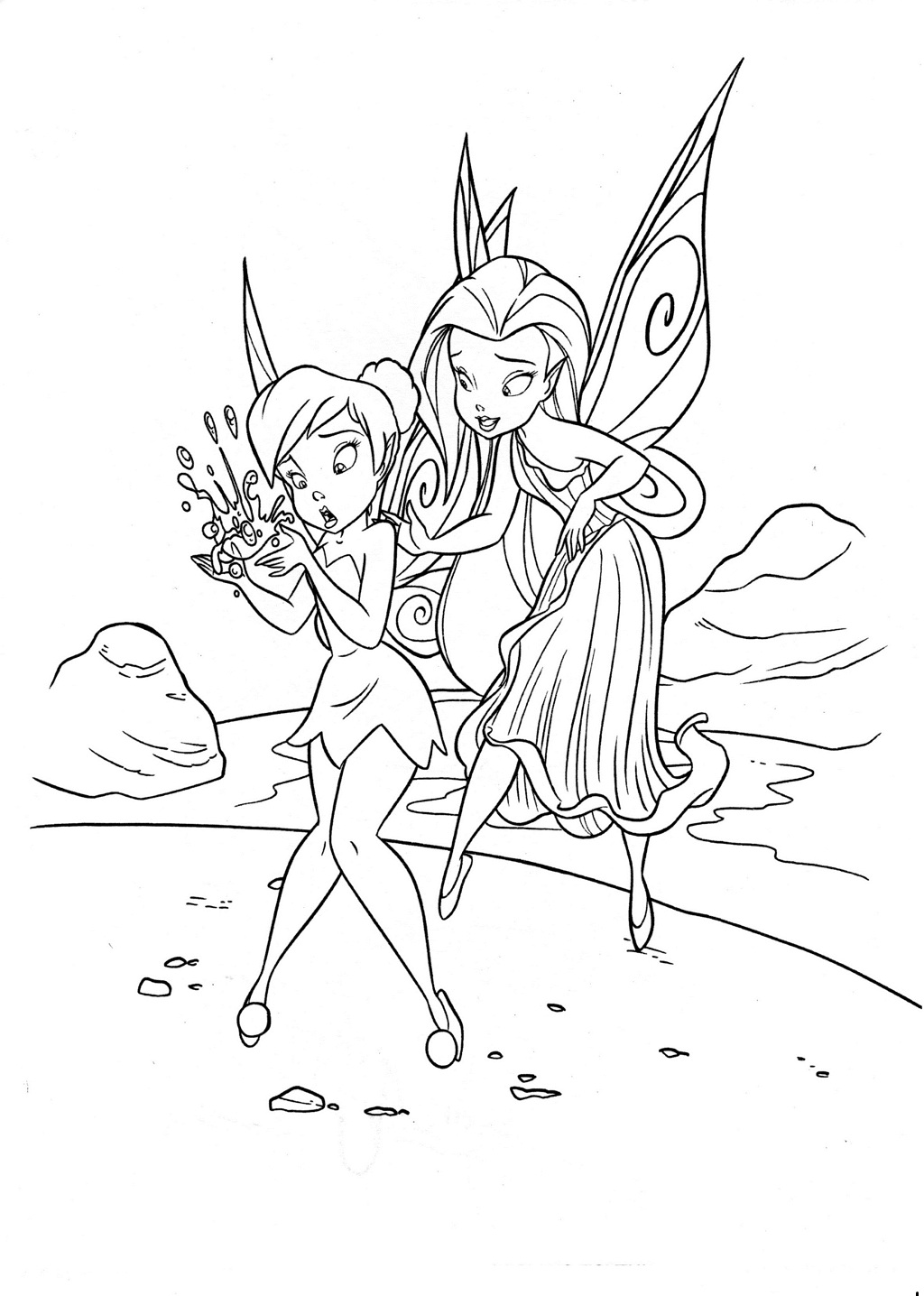 Fairy Coloring Pages Aesthetic Printables 12