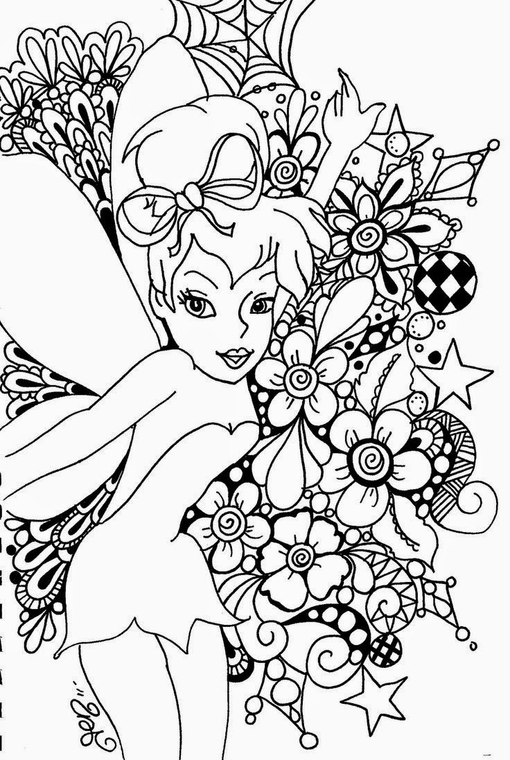 Fairy Coloring Pages Aesthetic Printables 14