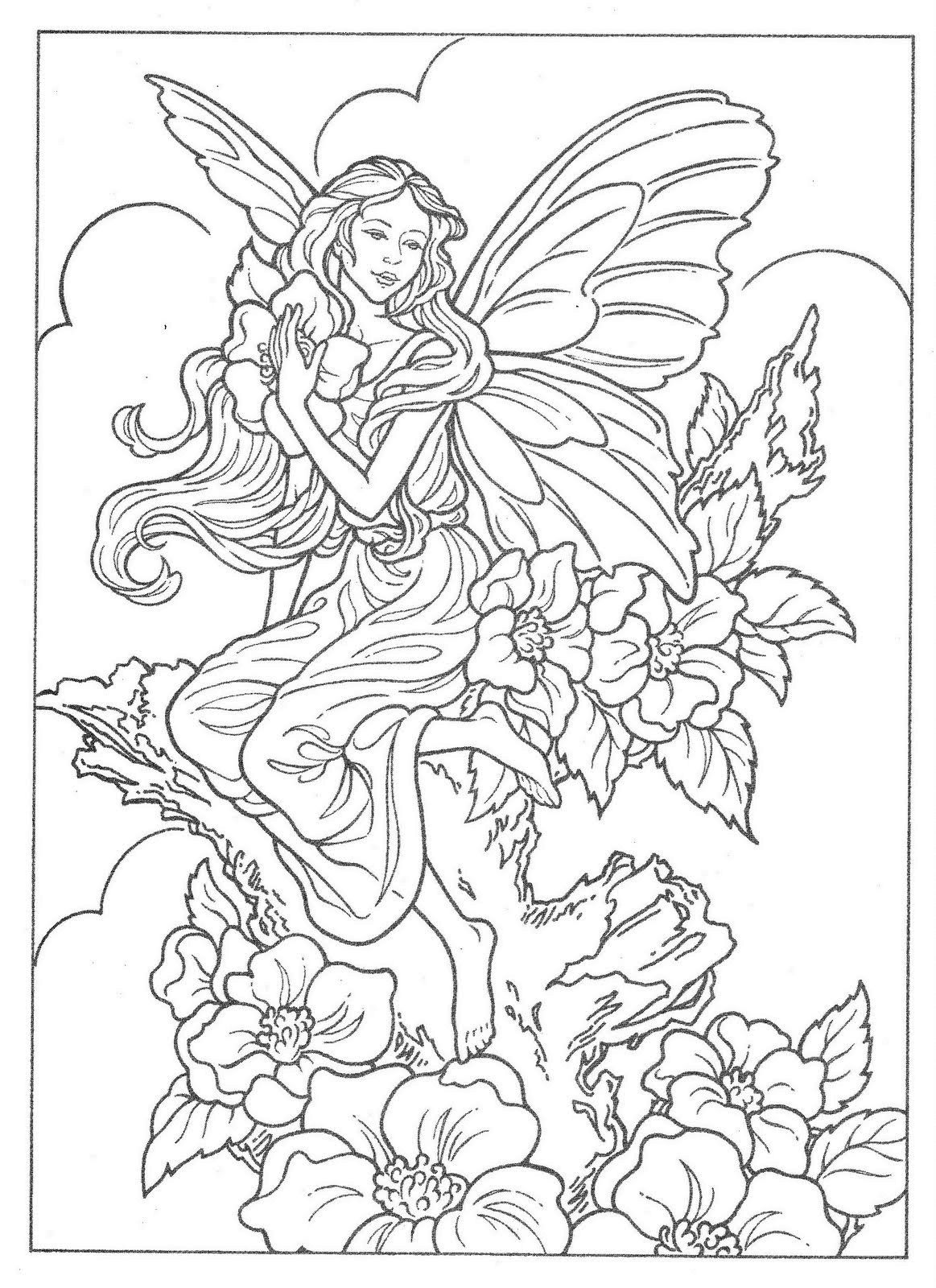 Fairy Coloring Pages Aesthetic Printables 23