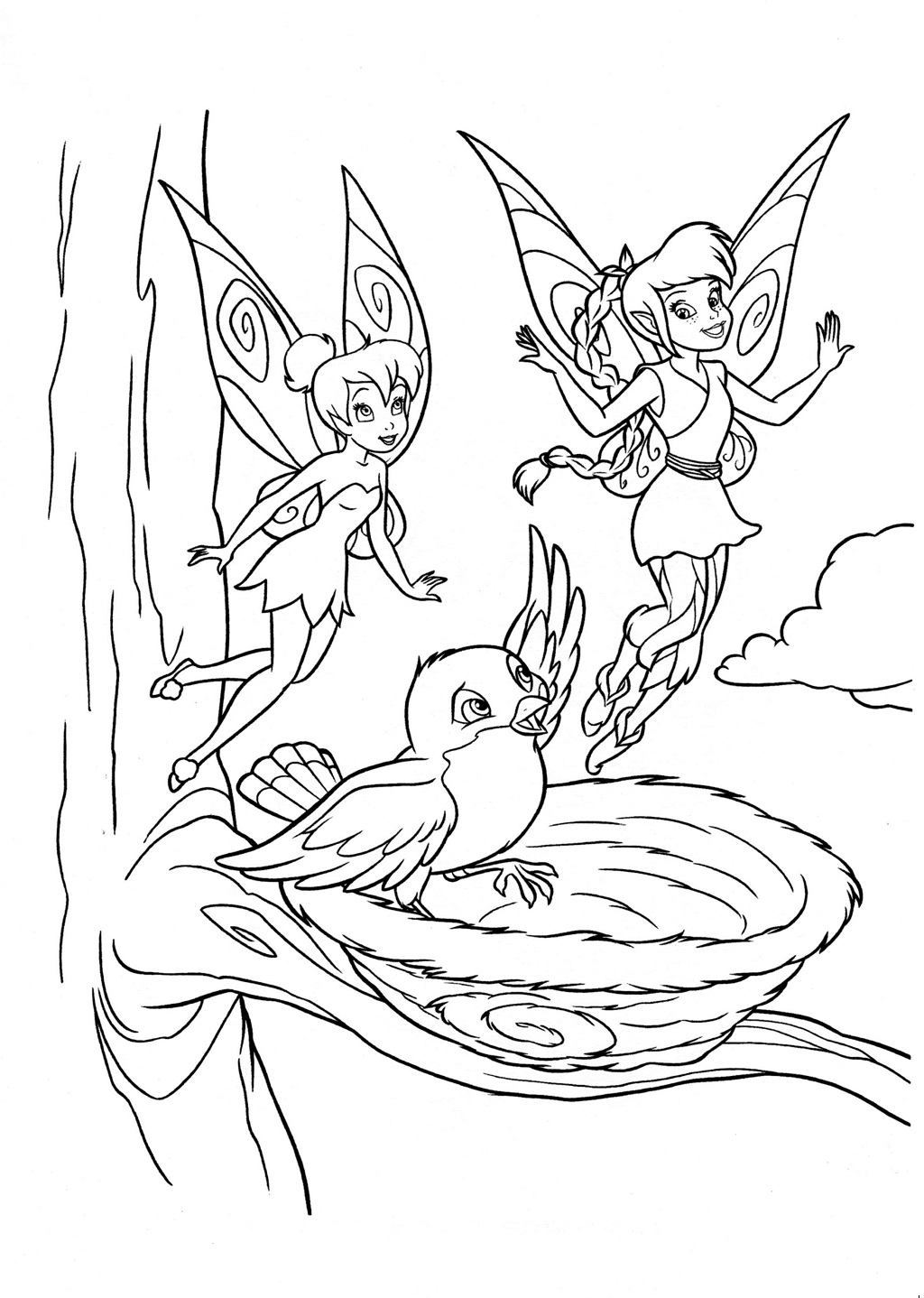 Fairy Coloring Pages Aesthetic Printables 24